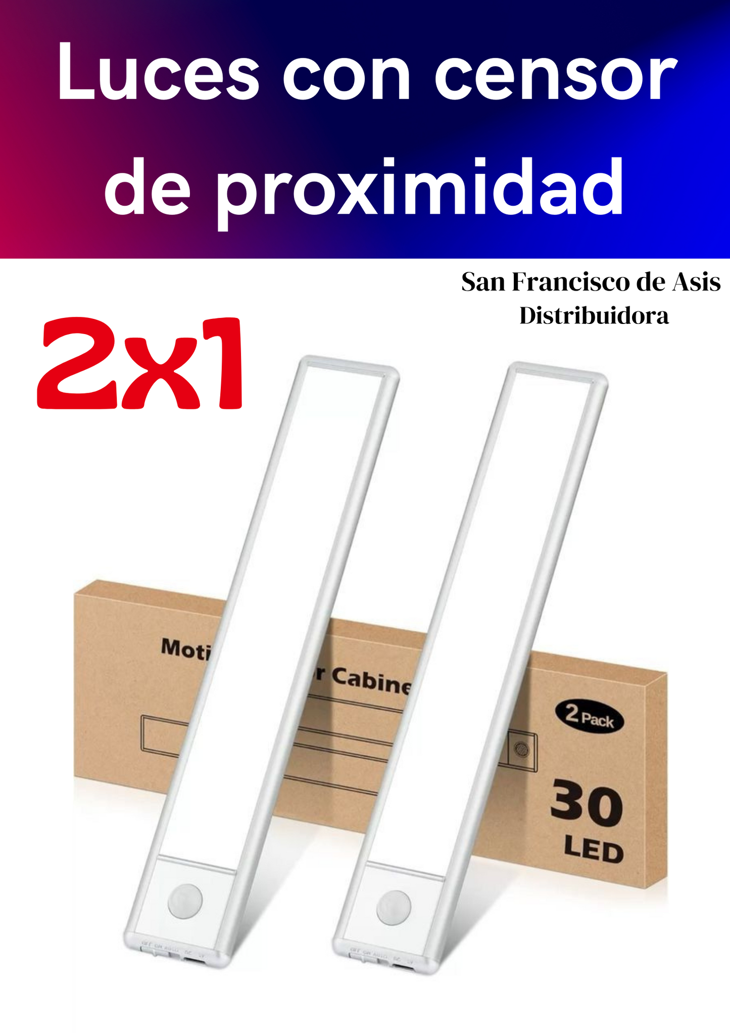 LUZ LED CON SENSOR DE MOVIMIENTO