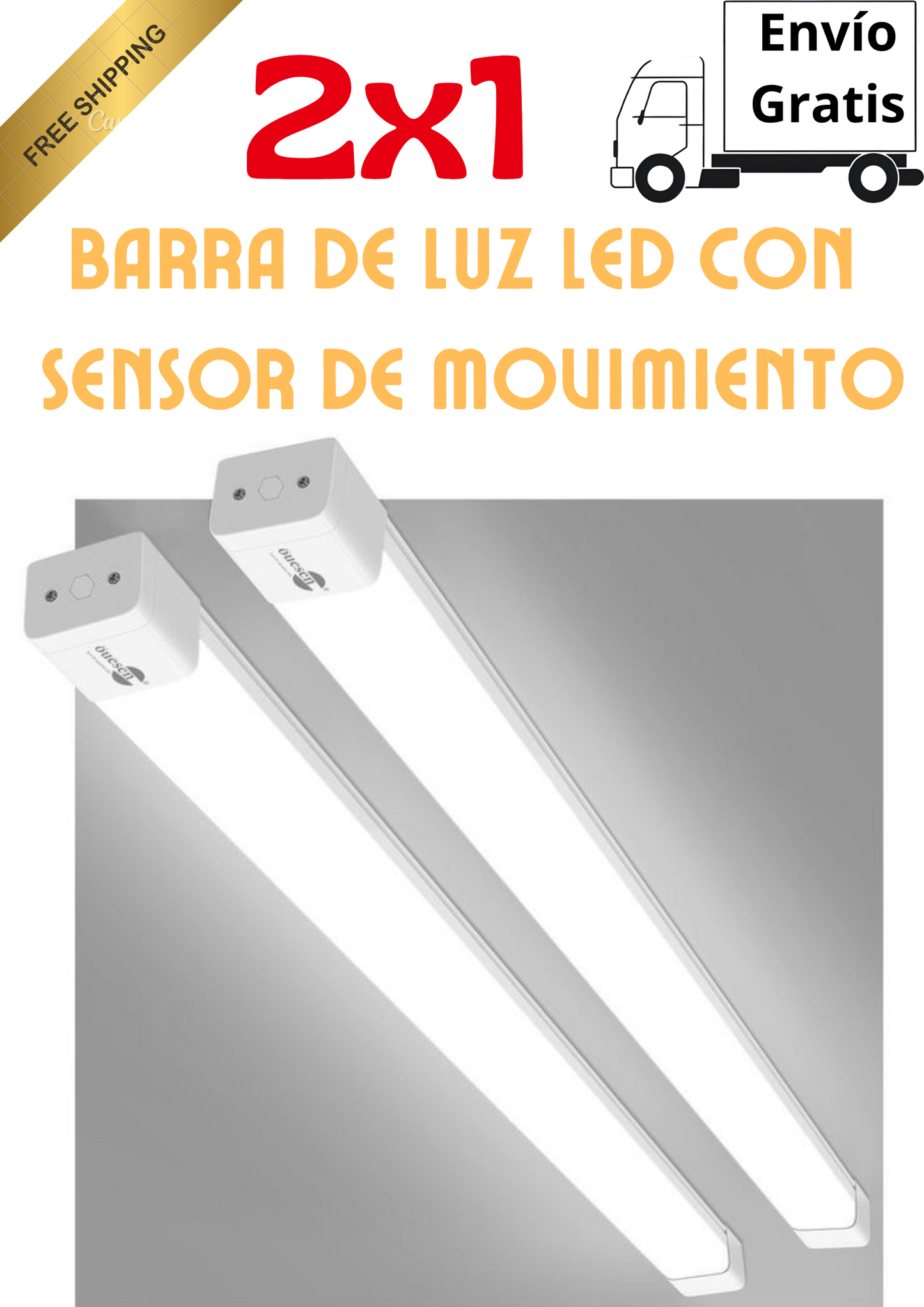 LUZ LED CON SENSOR DE MOVIMIENTO
