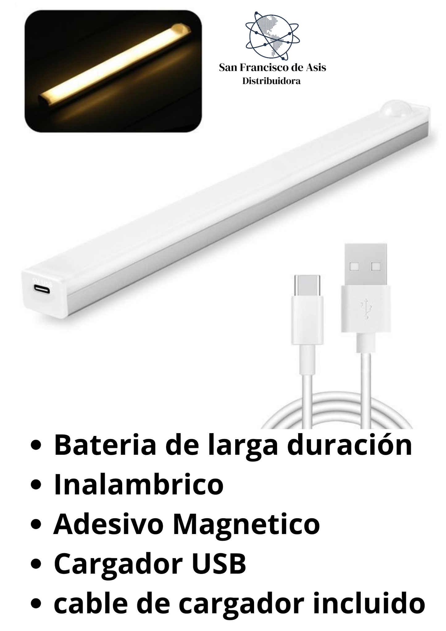 LUZ LED CON SENSOR DE MOVIMIENTO