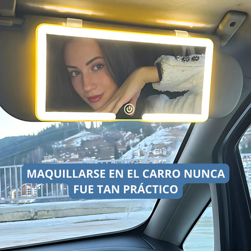 Espejo LED Glamuroso para Auto