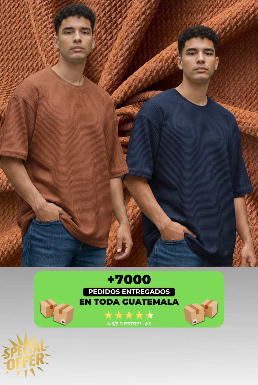 Camisa tipo camp collar - Pack promoción