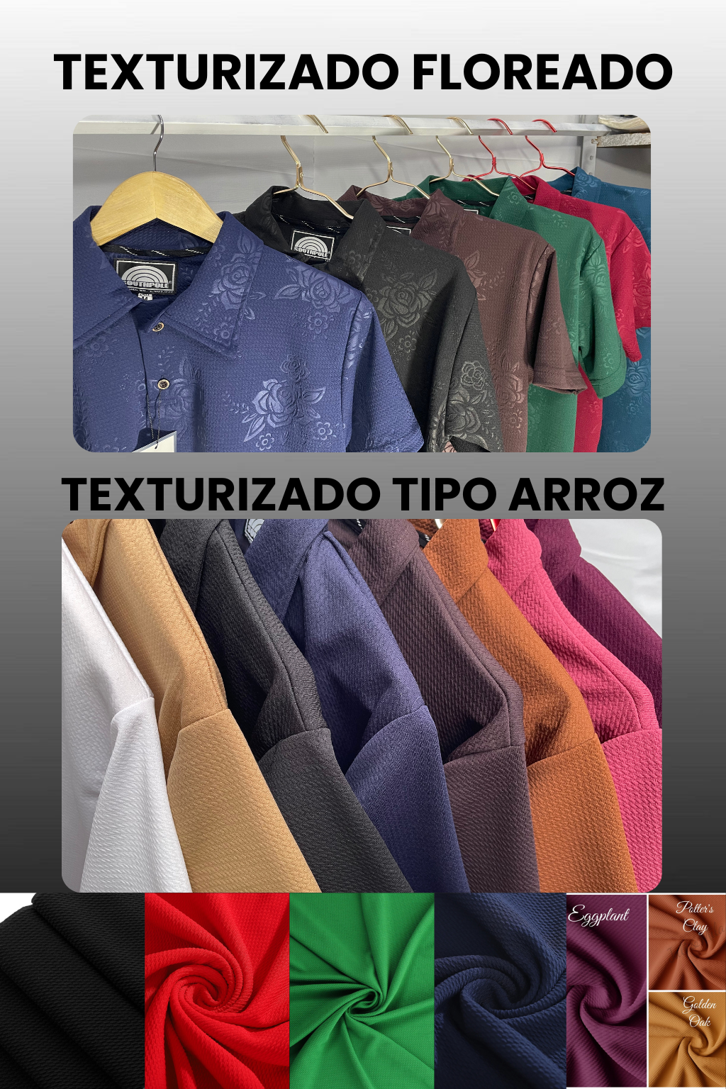 Camisa tipo camp collar - Pack promoción